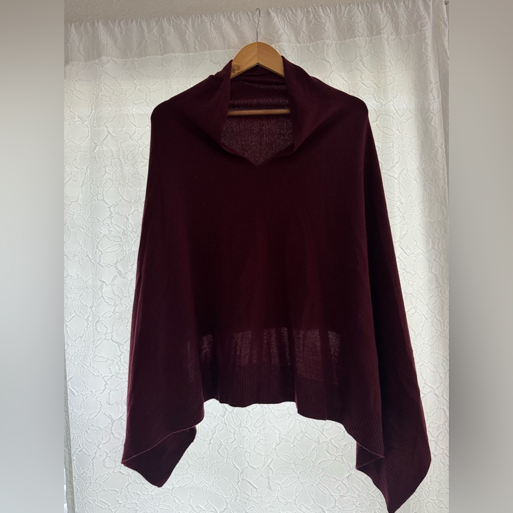 Eileen Fisher Deep Red Women's Poncho